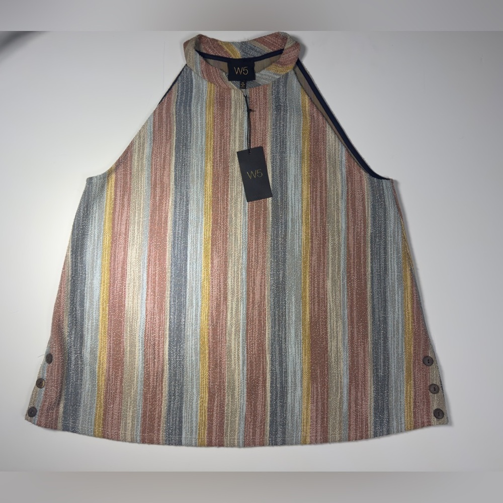 W5 Multicolor Striped Blouse 🍁🥮🍂